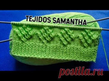 HERMOSO PATRÓN PARA TEJER CHOMPAS CHALECOS SUÉTER  / TEJIDOS SAMANTHA #knitting #knit #tejido