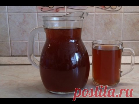Квас из ржаного хлеба. Домашний квас