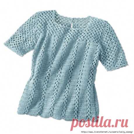 Хорошенькая кофточка крючком