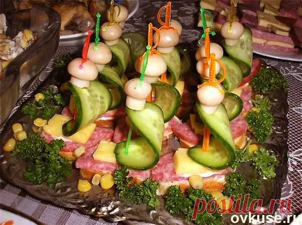 Канапе....много - Простые рецепты Овкусе.ру