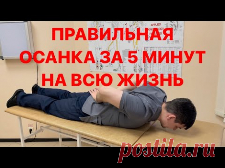 Один раз сделал и сутулиться не смог никогда после этого. Правильная осанка за 5 минут на всю жизнь