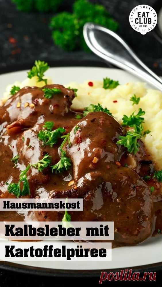 Hausmannskost: Kalbsleber mit Kartoffelpüree