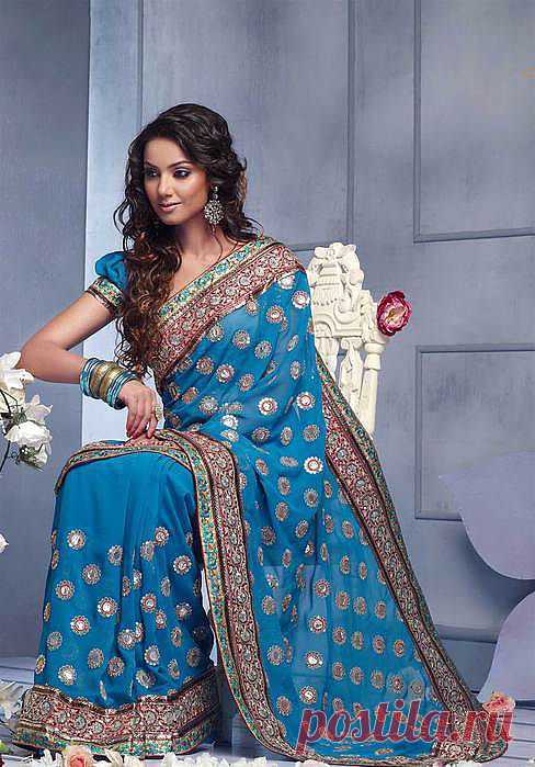 праздничное сари Индия