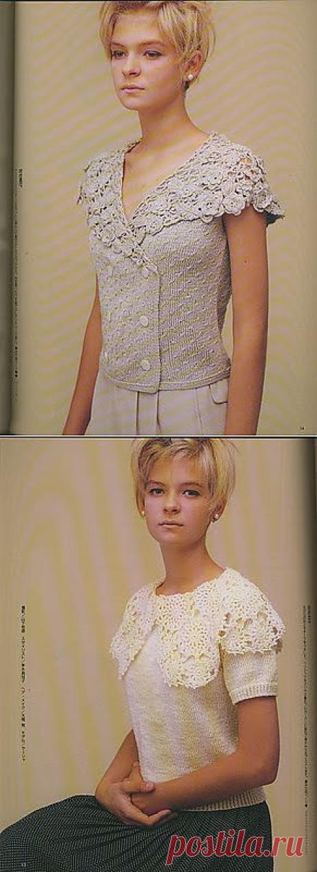 Ivelise Feito à Mão: Blusas em Crochê com detalhes em Crochê Irlandês