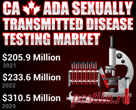 In 2021, the Canada Sexually Transmitted Disease Testing Market was estimated to be worth USD 205.9 million. The market is expected to increase at a CAGR of 4.1% during the forecast period, from USD 233.6 million in 2022 to USD 310.5 million in 2029.