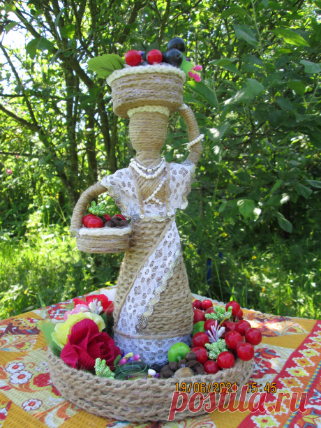 Hand-made товароы: кукла из джута. купить у мастера без наценок!