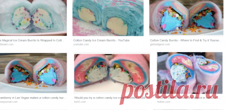 Cotton candy ice-cream burrito - Google Търсене