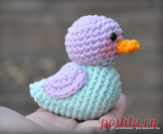Уточка амигуруми крючком. Описание - Handmade-Paradise