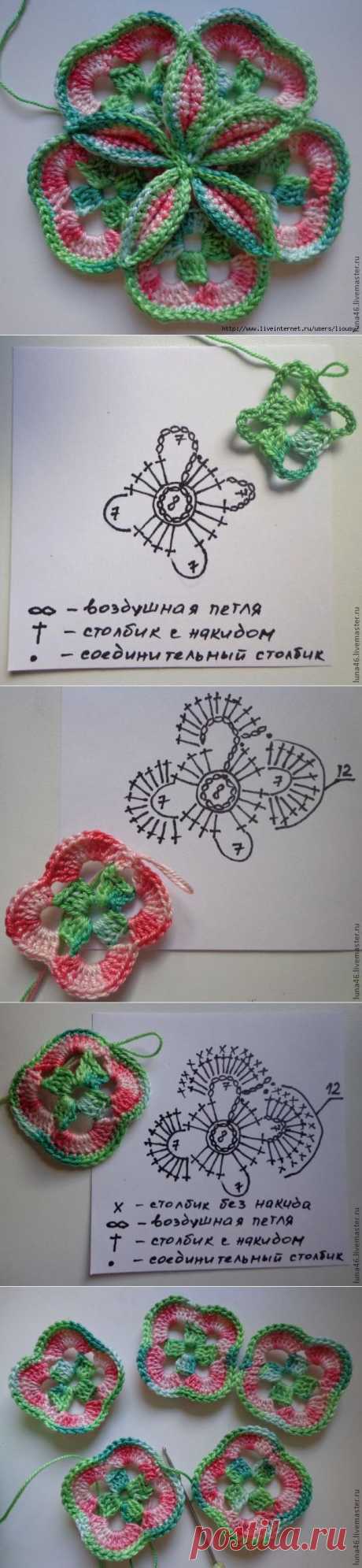 Объёмный  крючком.