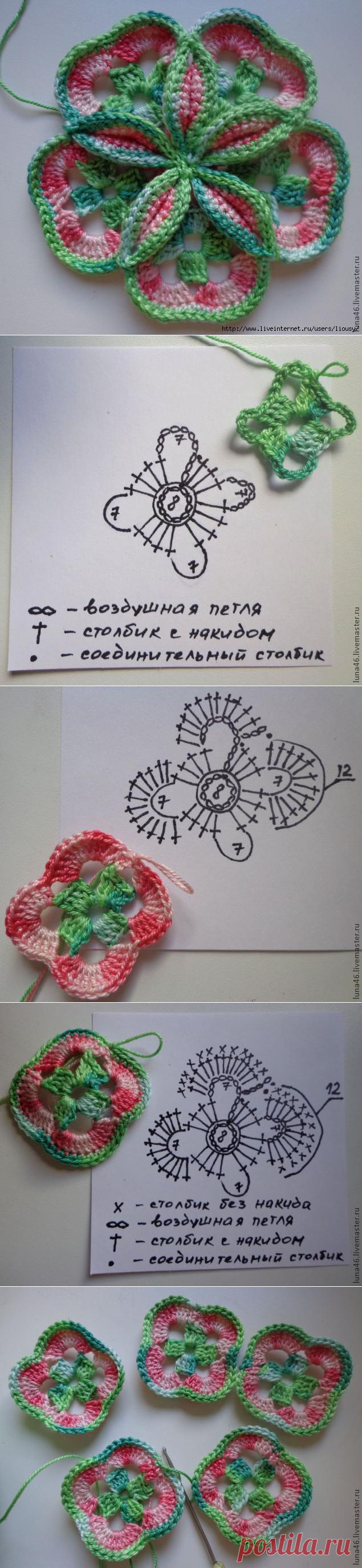 Объёмный  крючком.