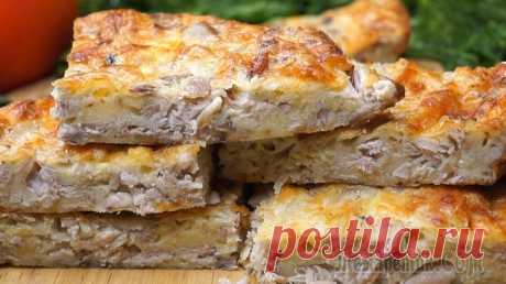 Очень Быстрый и Вкусный Ужин! Пирог-запеканка. Она готовится быстро и просто, получается очень вкусная и обязательно придется всем по вкусуИНГРЕДИЕНТЫ Куриное филе (отварное) – 400-500гр.Сыр – 50 гр.Тесто:Яйцо -2шт.Молоко – 150мл.Мука – 50гр.Разры...