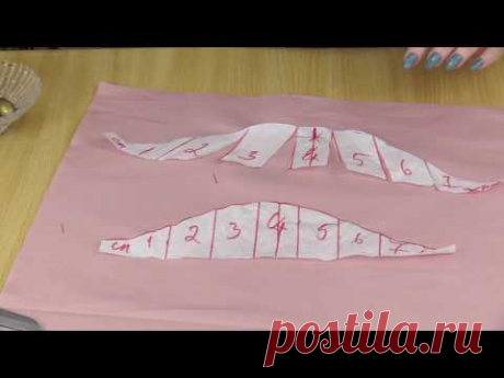 Интересный рукав из плотной ткани
