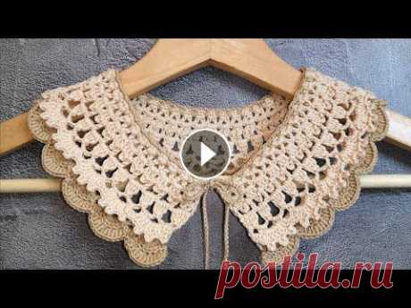 ✨ Воротничок крючком ✨ Шаг за шагом ✨ ✨ Воротничок крючком ✨ Шаг за шагом ✨...