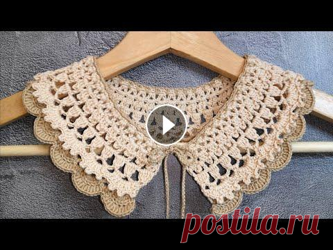 ✨ Воротничок крючком ✨ Шаг за шагом ✨ ✨ Воротничок крючком ✨ Шаг за шагом ✨...