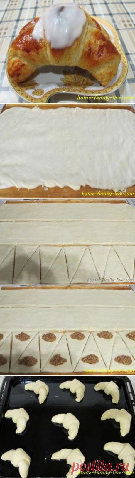 Слойка с марципаном - пошаговый рецепт с фотоКулинарные рецепты