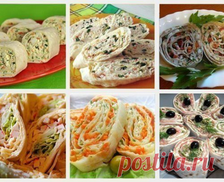 20 самых вкусных начинок для рулета из лаваша!