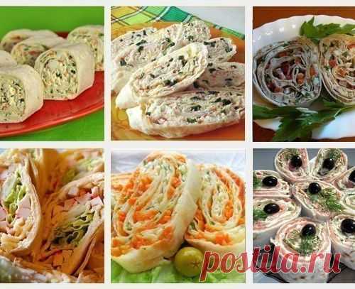 20 самых вкусных начинок для рулета из лаваша!