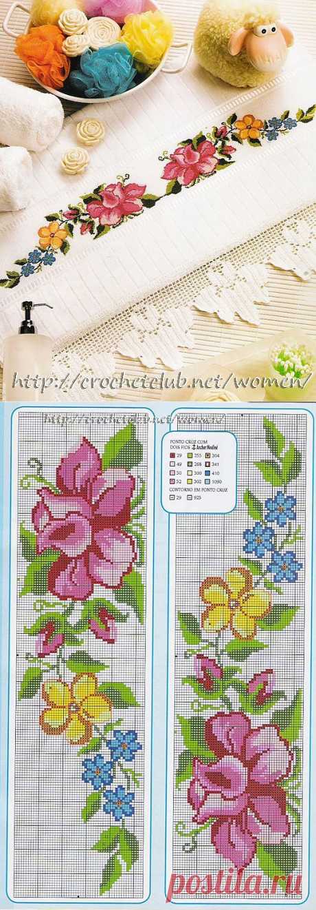 Салфетка с яркими цветами - Блог для женщин