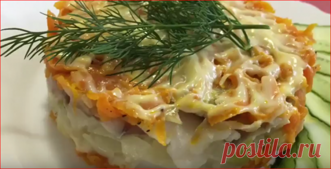 Рыбный салат - Простые рецепты Овкусе.ру