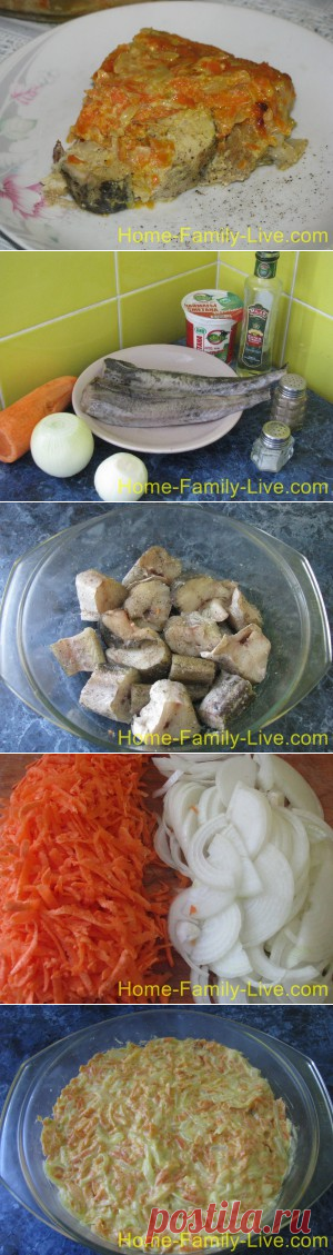 Минтай в сметане/Сайт с пошаговыми рецептами с фото для тех кто любит готовить