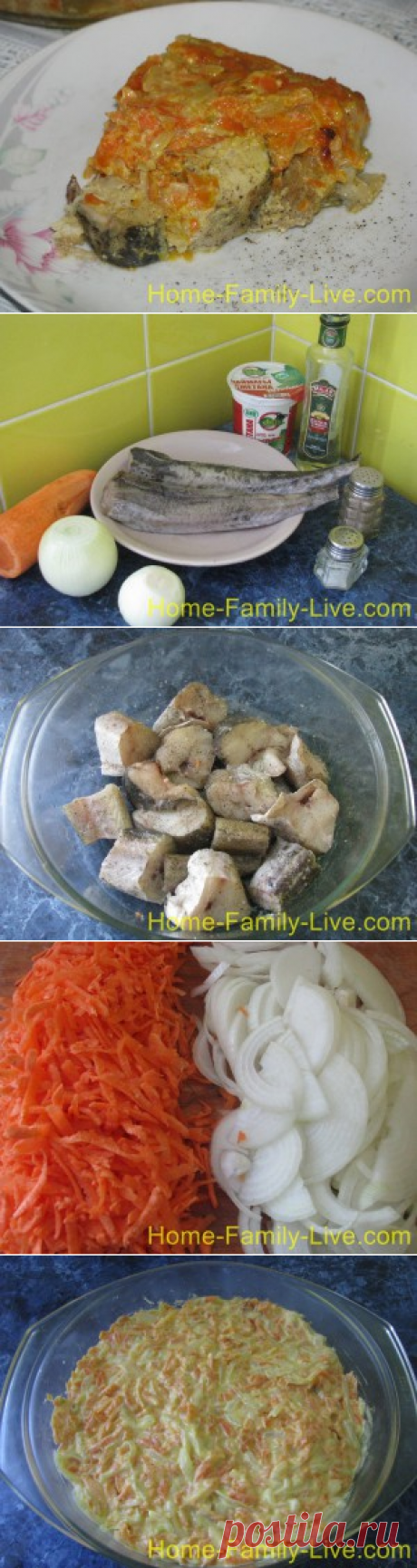 Минтай в сметане/Сайт с пошаговыми рецептами с фото для тех кто любит готовить