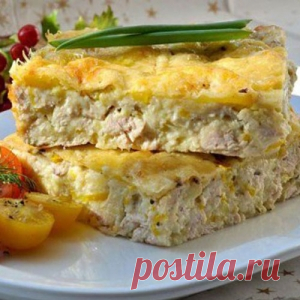 Картофельная запеканка с курицей