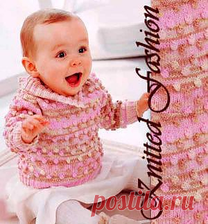 Джемпер с шишечками - KnittedFashion.info