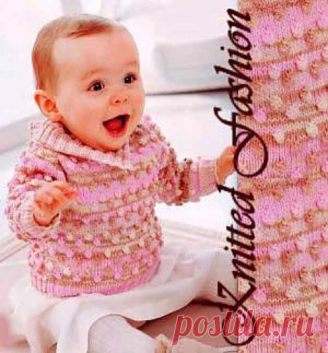 Джемпер с шишечками - KnittedFashion.info