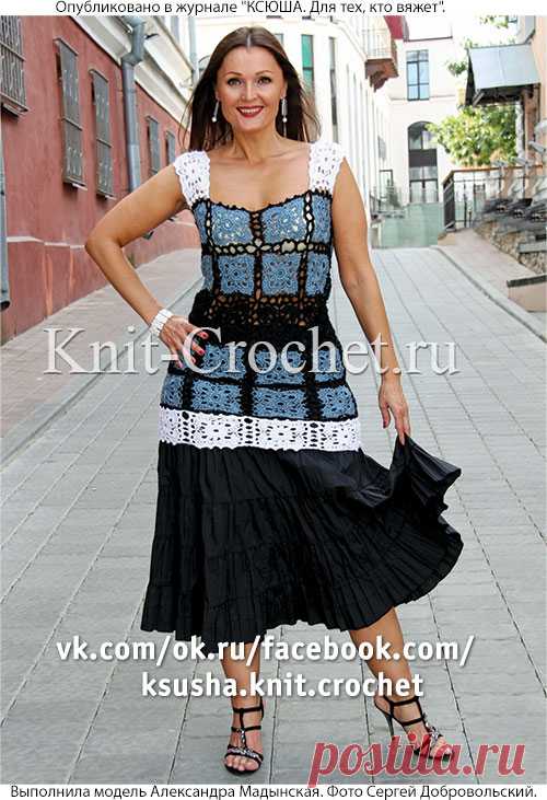 Туника из мотивов крючком. - Туники, вязанные крючком - Вязание крючком - Каталог статей - Вязание спицами и крючком
