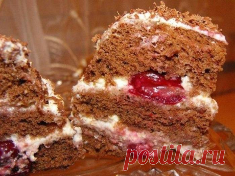 ВКУСНЕЙШИЙ БИСКВИТ с ВИШНЕЙ ВСЕГО ЗА 3 МИНУТЫ !!!