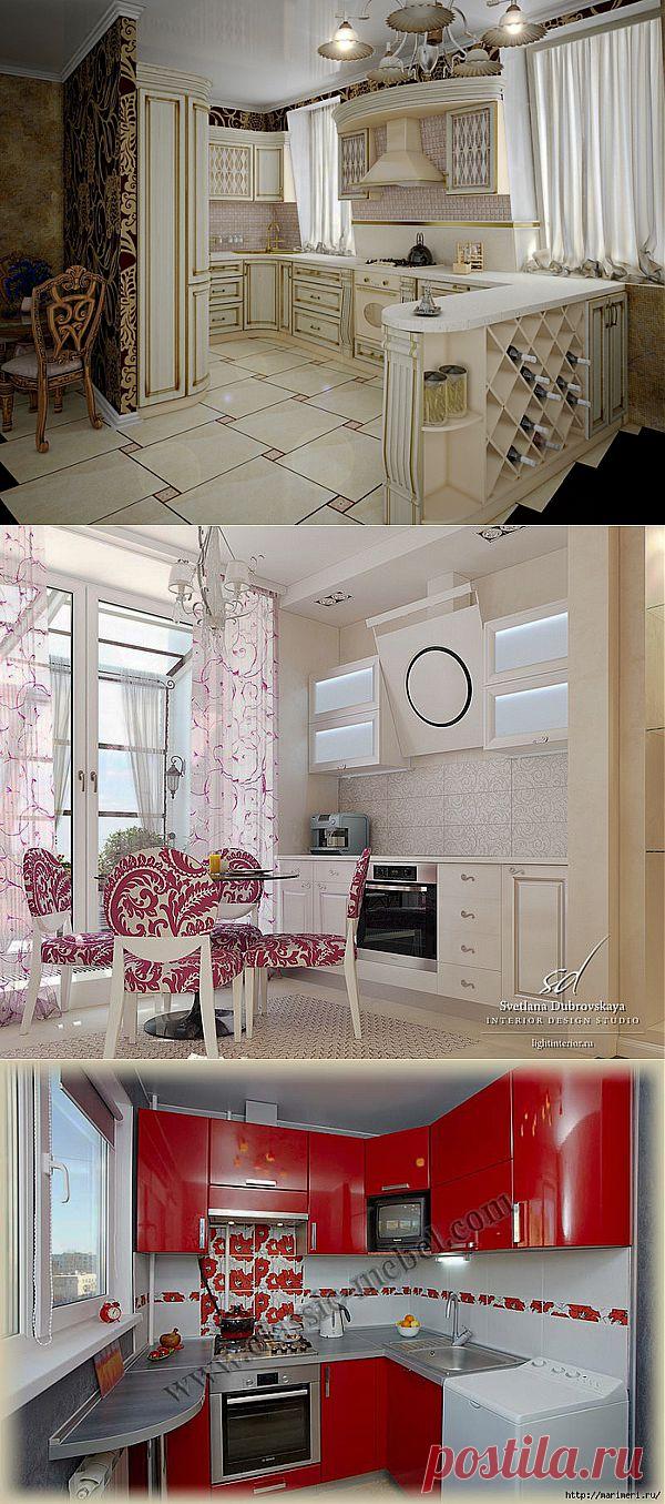 Интерьеры. Подборка 16. Кухни..