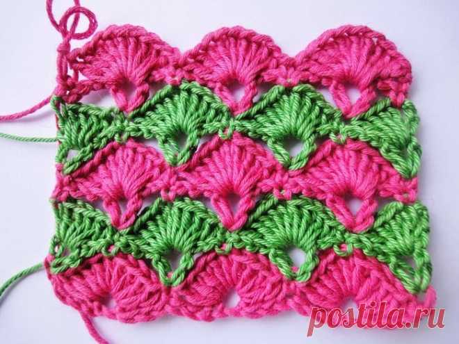 Узор "ВЕЕР" Crochet Pattern
