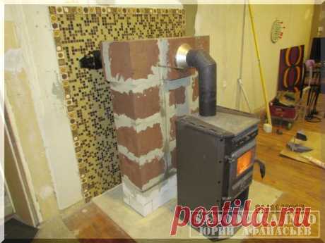 Теплая стенка камина своими руками