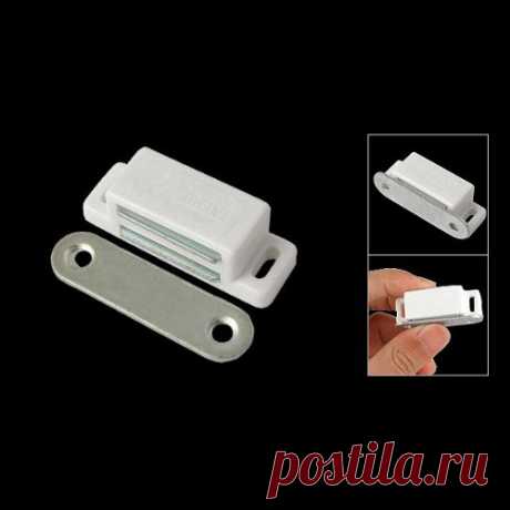 Высокое качество кабинет Комплектующие дверей белый База 1.8 "Длинные Одноместный магнитный замок купить на AliExpress
