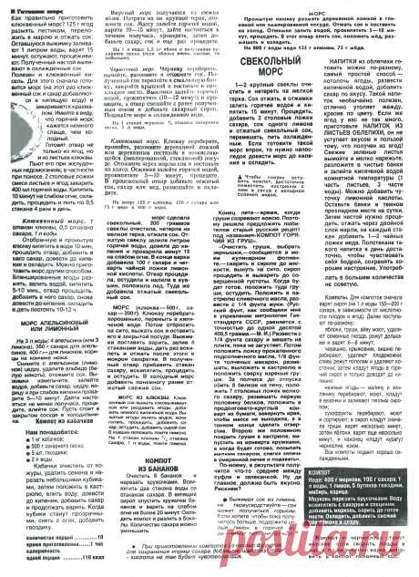 Рецепты приготовления компота