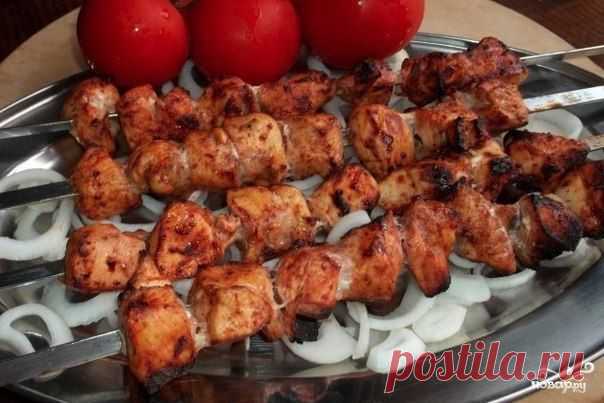Шашлык из курицы по-грузински | Готовим вместе
