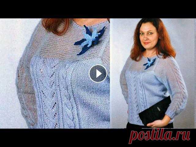 Pletena moda  Для полных (микс)(Crochet & knitting) Женские Креативные Пуловеры, Вязаные Спицами - 2019 / Women's Creative Pullovers Knitted Needles Еще больше идей вhttps://www.pinterest.com/ https://w...