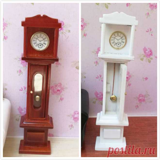 1:12 Миниатюрный Мебель Старинные Напольные Часы Напольные Pendule Для re ния Кукольный Домик Аксессуары Бесплатная Доставка купить на AliExpress