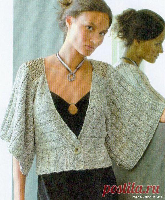 Жакет спицами.