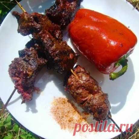 ШАШЛЫК ИЗ ПЕЧЕНИ ПО-МАРОККАНСКИ