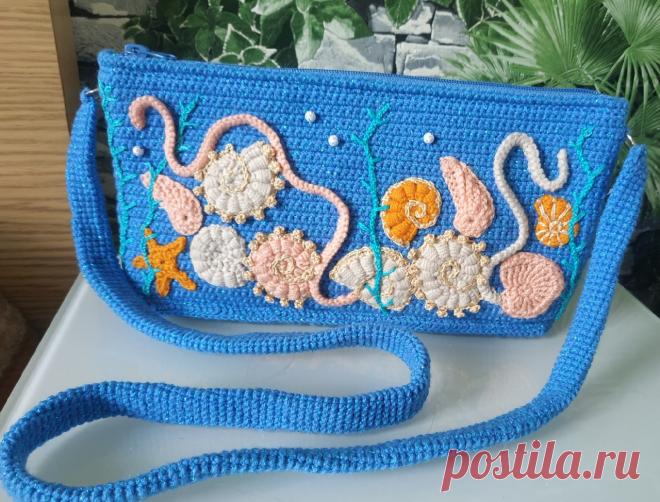 Hand-made товароы: маленькая вязаная сумочка для прогулок. купить у мастера без наценок!