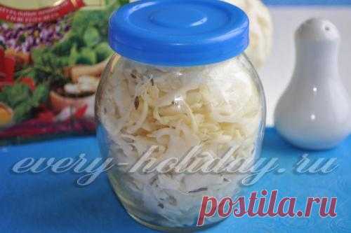 Капуста квашеная с тмином - рецепт с фото