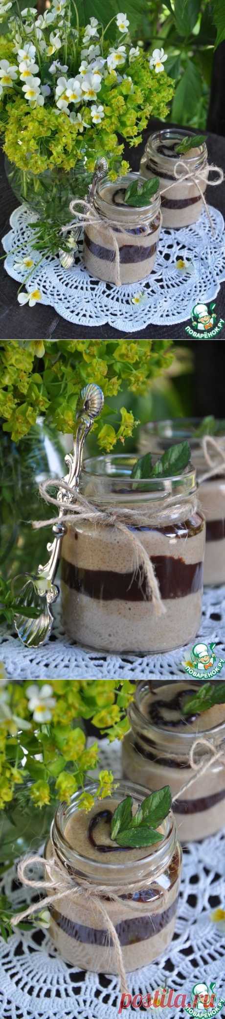 Кофейный манный мусс с шоколадной прослойкой - кулинарный рецепт