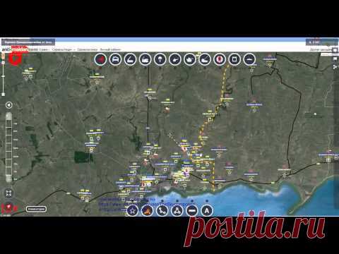 Видео: Обзор карты боевых действий 29.09.2014 в 11:50 - Новороссия