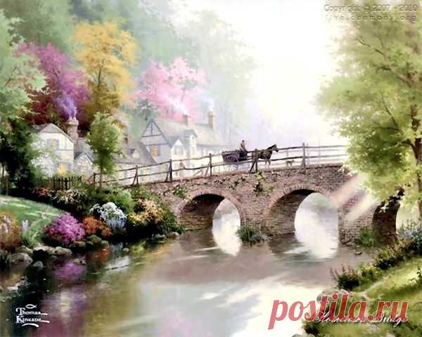 живопись Thomas Kinkade - 69 фото. Фотографии Валентин Иванов.