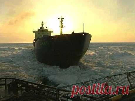 Охотское море.