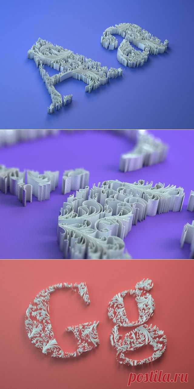 Quilled Paper Alphabet by Dan Hoopert | strictlypaper