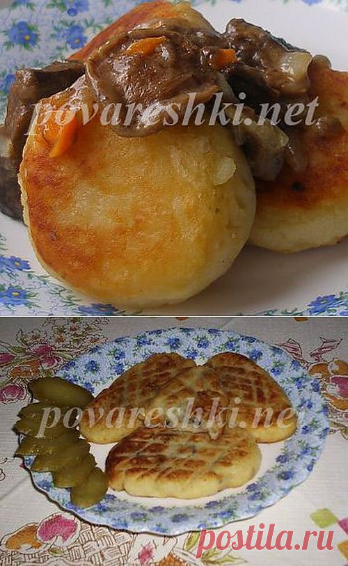 Картофляники с мясом или грибами - кулинарные рецепты Поваренка с поварешкой
