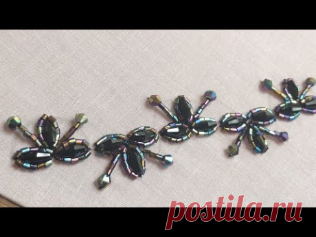 Beaded Border Design for Dress/Sleeves/Dupatta (Hand Embroidery Work)