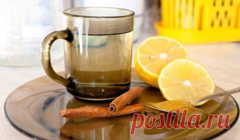 Медовая вода с лимоном или корицей для похудения.
